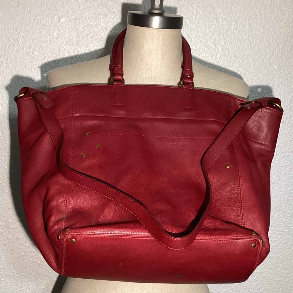 Jerome Dreyfuss red leather bag
